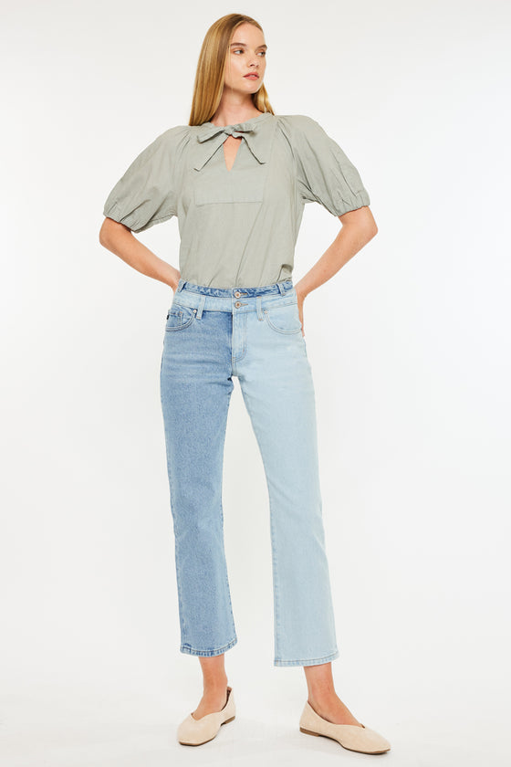 Pearl High Rise Straight Leg  Jeans - Official Kancan USA