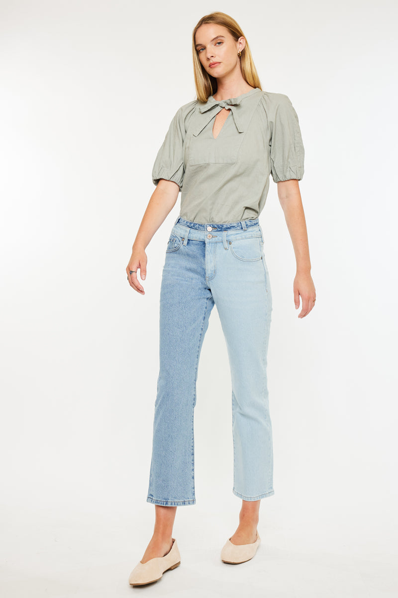 Pearl High Rise Straight Leg  Jeans - Official Kancan USA