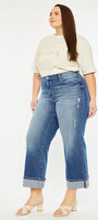Conie High Rise Wide Leg Jeans (Plus Size) - Official Kancan USA