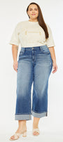 Conie High Rise Wide Leg Jeans (Plus Size) - Official Kancan USA