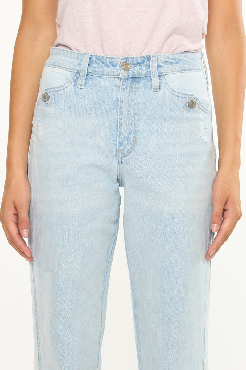 Maple High Rise Straight Leg Jeans