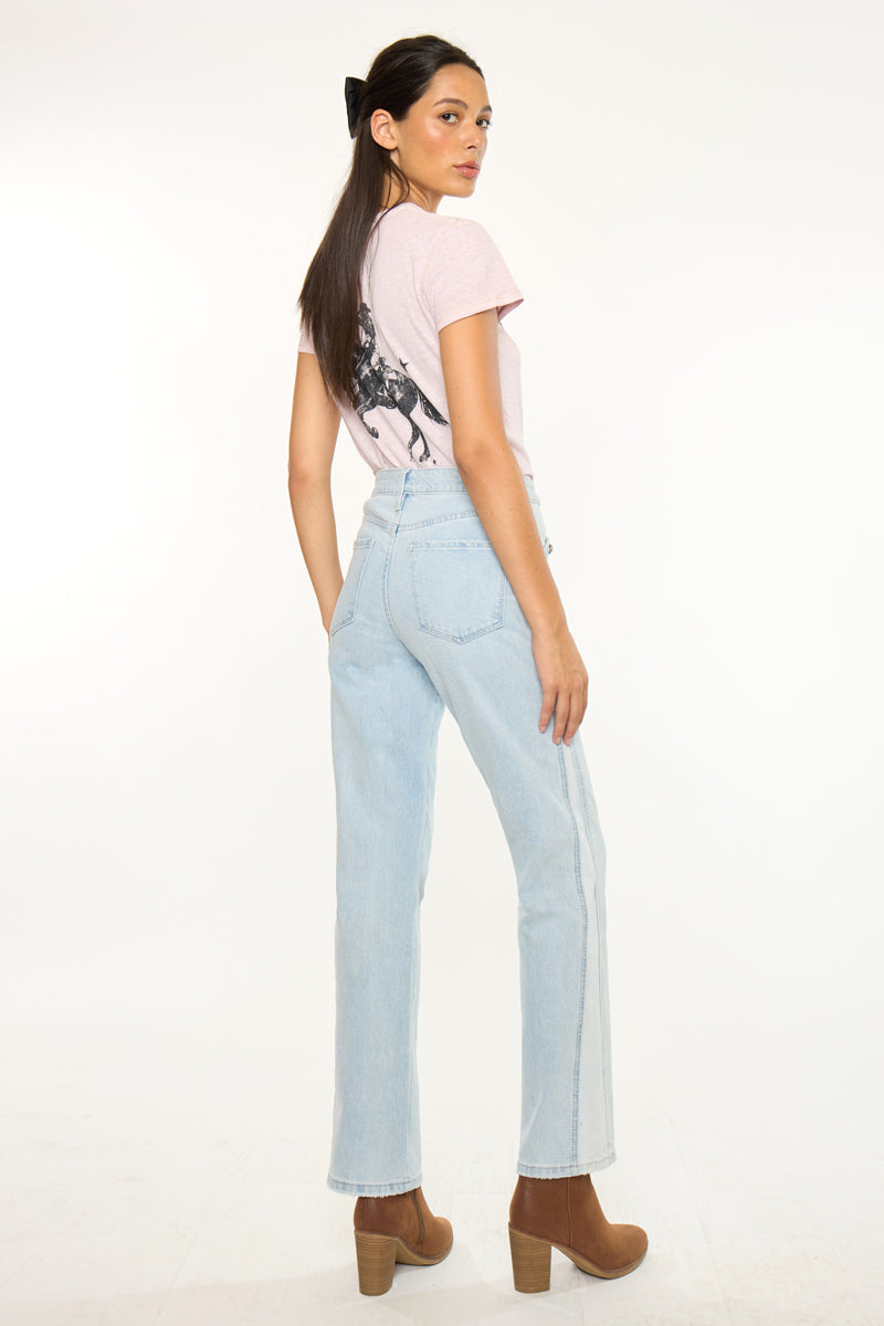 Maple High Rise Straight Leg Jeans