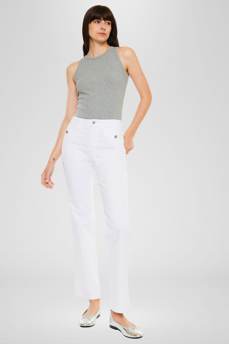 Marshmallow High Rise Straight - Official Kancan USA