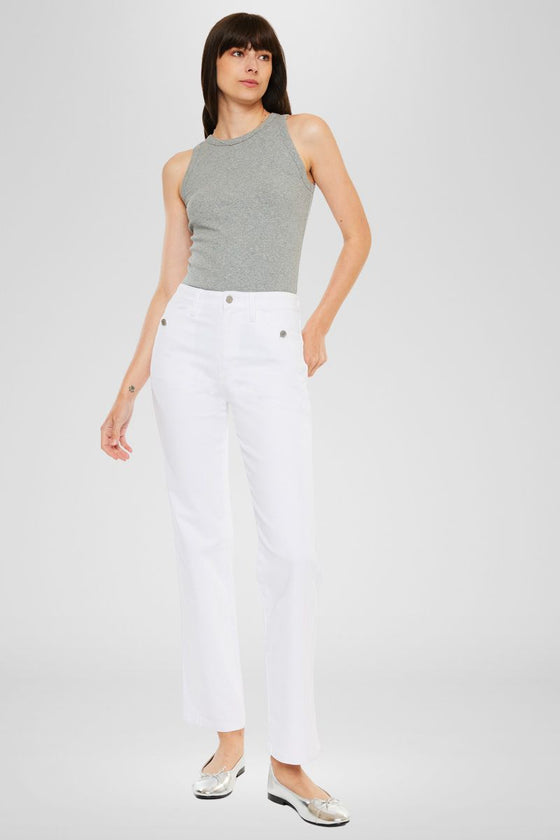Marshmallow High Rise Straight - Official Kancan USA