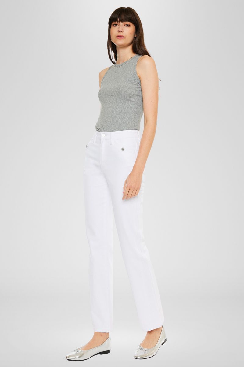 Marshmallow High Rise Straight - Official Kancan USA