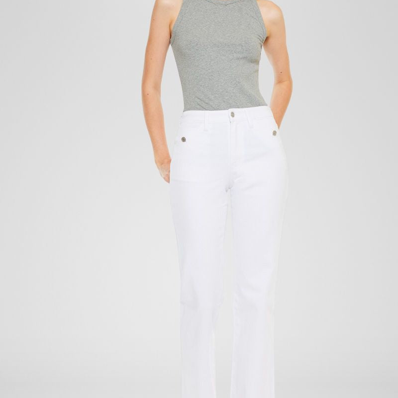Marshmallow High Rise Straight - Official Kancan USA