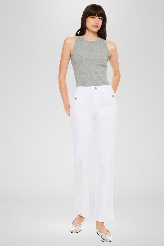 Marshmallow High Rise Straight - Official Kancan USA