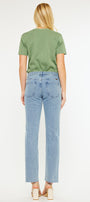 Evelyn  Mid Rise Slim Straight Leg Jeans - Official Kancan USA