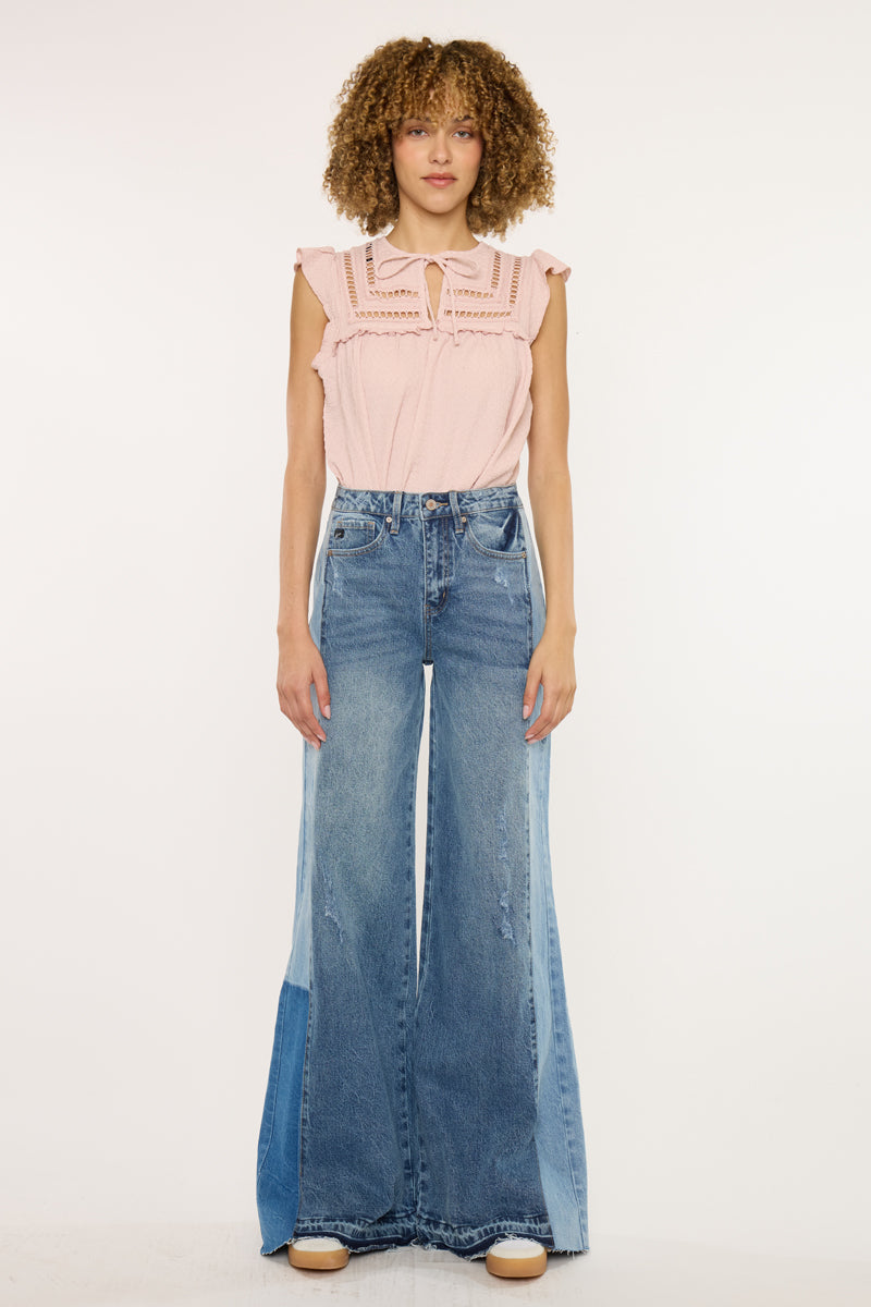 Clover High Rise Wide Leg Jeans – Kancan USA