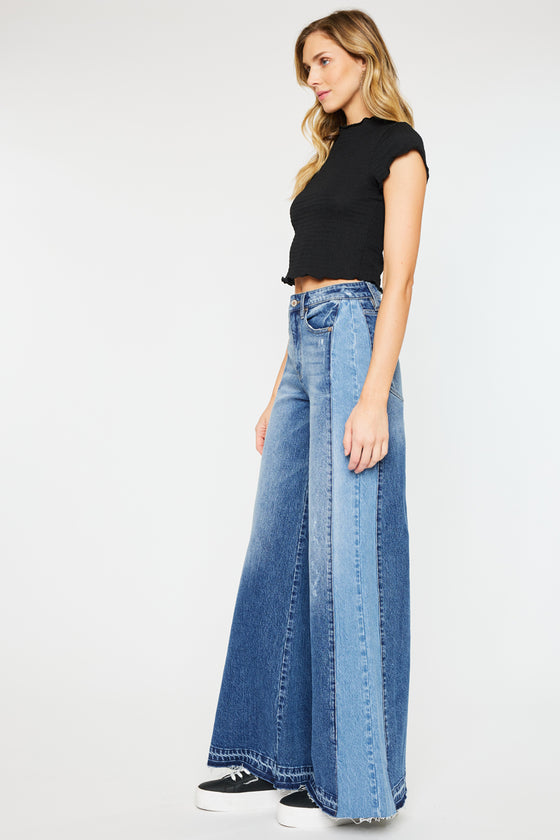 Clover High Rise Wide Leg Jeans - Official Kancan USA