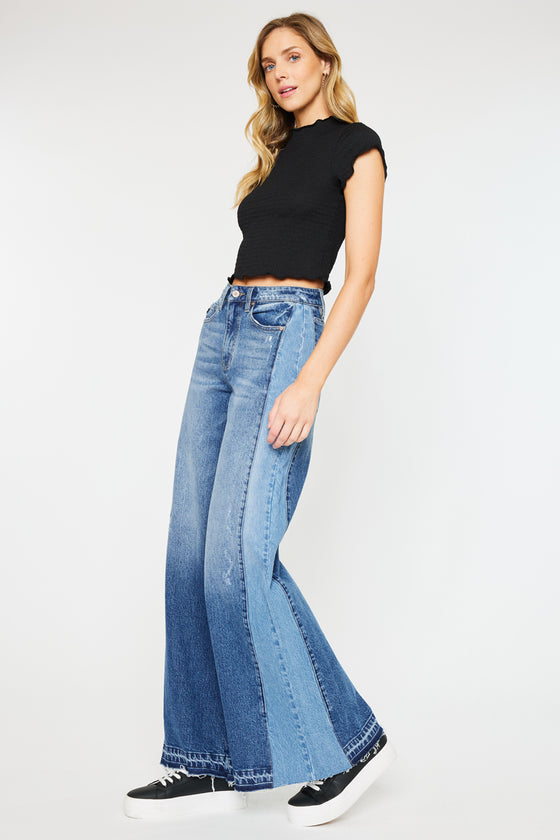 Clover High Rise Wide Leg Jeans - Official Kancan USA