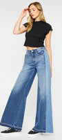 Clover High Rise Wide Leg Jeans - Official Kancan USA