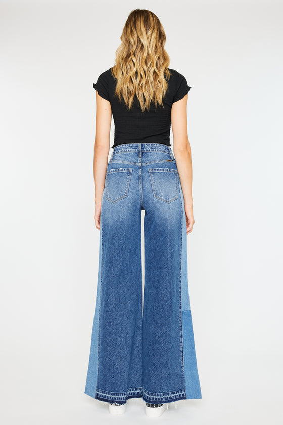 Clover High Rise Wide Leg Jeans - Official Kancan USA