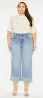 Jennie 90's Cropped Wide Leg Jeans (Plus Size) - Official Kancan USA