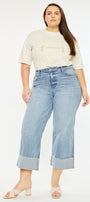 Jennie 90's Cropped Wide Leg Jeans (Plus Size) - Official Kancan USA