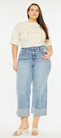 Jennie 90's Cropped Wide Leg Jeans (Plus Size) - Official Kancan USA