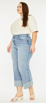 Jennie 90's Cropped Wide Leg Jeans (Plus Size) - Official Kancan USA