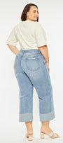 Jennie 90's Cropped Wide Leg Jeans (Plus Size) - Official Kancan USA