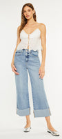 Alfie 90's Cropped  Wide Leg Jeans - Official Kancan USA