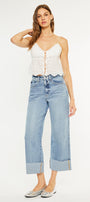 Alfie 90's Cropped  Wide Leg Jeans - Official Kancan USA