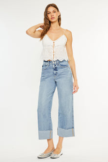  Alfie 90's Cropped  Wide Leg Jeans