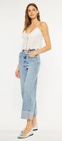 Alfie 90's Cropped  Wide Leg Jeans - Official Kancan USA