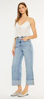 Alfie 90's Cropped  Wide Leg Jeans - Official Kancan USA