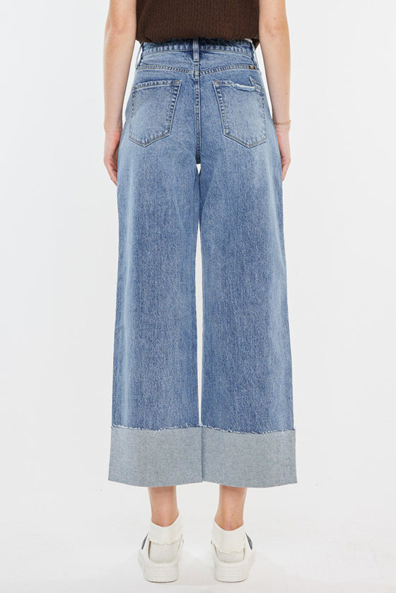 Alfie 90's Cropped  Wide Leg Jeans - Official Kancan USA