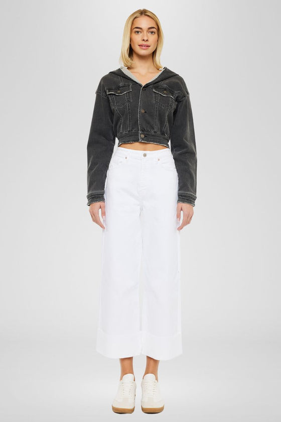 Alfie 90's Cropped  Wide Leg Jeans - Official Kancan USA