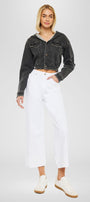 Alfie 90's Cropped  Wide Leg Jeans - Official Kancan USA