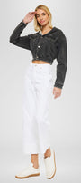 Alfie 90's Cropped  Wide Leg Jeans - Official Kancan USA