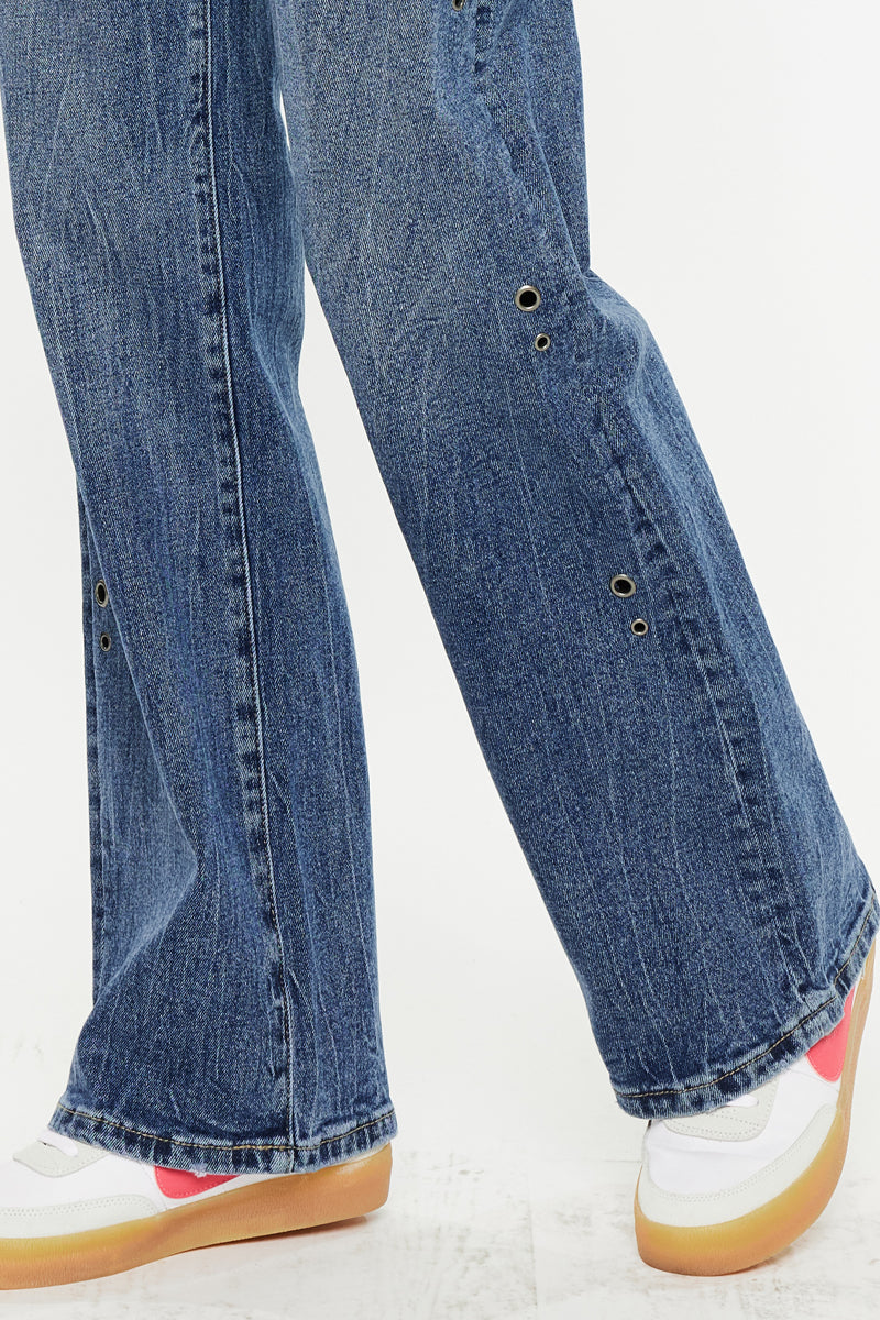 Hailey High Rise 90's Flare Jeans – Retro Fit – Kancan USA
