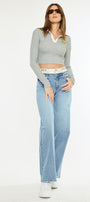 Caitlin High Rise Wide Leg Jeans - Official Kancan USA