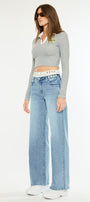 Caitlin High Rise Wide Leg Jeans - Official Kancan USA