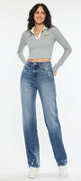 Viviana High Rise 90's Straight Leg Jeans - Official Kancan USA