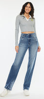 Viviana High Rise 90's Straight Leg Jeans - Official Kancan USA