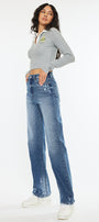 Viviana High Rise 90's Straight Leg Jeans - Official Kancan USA