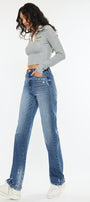 Viviana High Rise 90's Straight Leg Jeans - Official Kancan USA