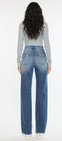 Viviana High Rise 90's Straight Leg Jeans - Official Kancan USA