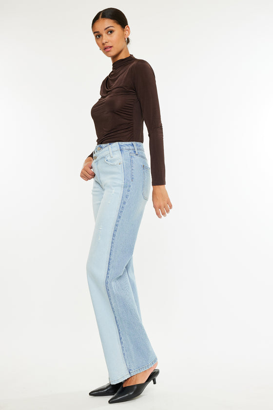 Clara High Rise Wide Leg Jeans - Official Kancan USA