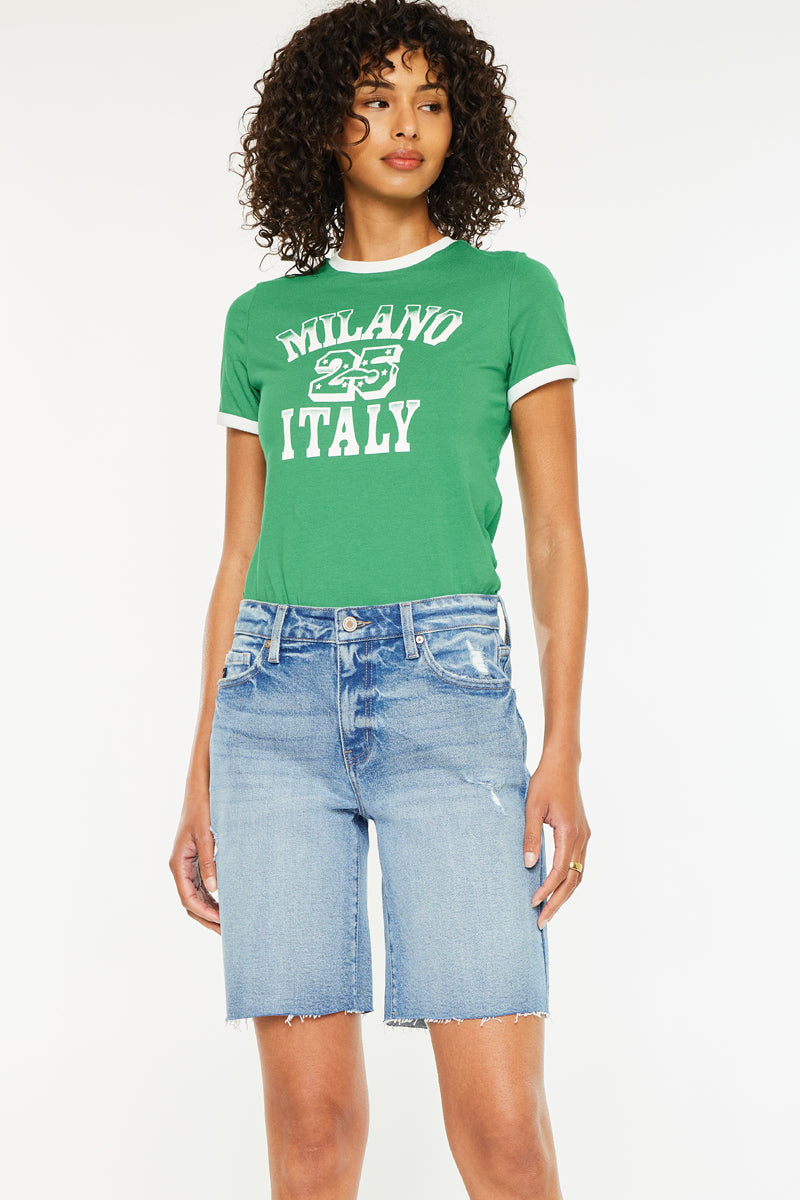 Talia Mid Rise Bermuda Shorts - Official Kancan USA
