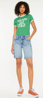 Talia Mid Rise Bermuda Shorts - Official Kancan USA