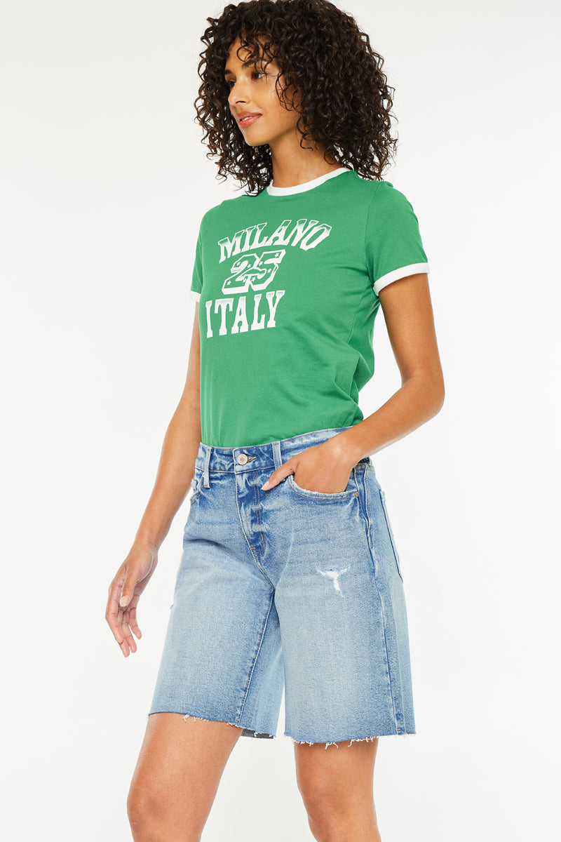 Talia Mid Rise Bermuda Shorts - Official Kancan USA