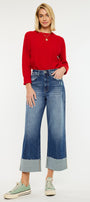 Lynn 90's Cropped Wide Leg Jeans - Official Kancan USA