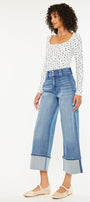 Irna 90's Cropped Wide Leg Jeans - Official Kancan USA