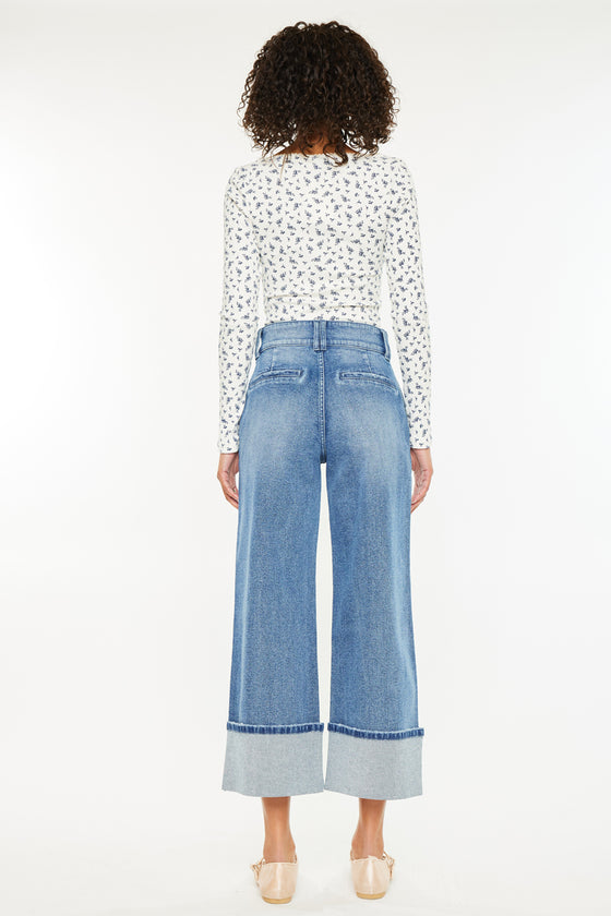 Irna 90's Cropped Wide Leg Jeans - Official Kancan USA