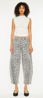 Xena High Rise Leopard Horseshoe Jeans - Official Kancan USA