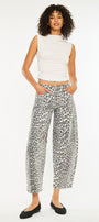 Xena High Rise Leopard Horseshoe Jeans - Official Kancan USA
