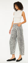 Xena High Rise Leopard Horseshoe Jeans - Official Kancan USA