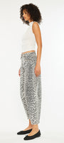 Xena High Rise Leopard Horseshoe Jeans - Official Kancan USA